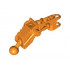 Bionicle Av-Matoran Leg Section with Ball Joint and Ball Socket: {ярко оранжев}