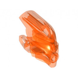 Bionicle Head Connector Block (Av-Matoran): {прозрачно флуорисциращо червеникаво оранжев}