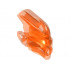 Bionicle Head Connector Block (Av-Matoran): {прозрачно флуорисциращо червеникаво оранжев}
