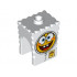 Minifigure, Head Modified SpongeBob SquarePants with Spacesuit Pattern: {бял}