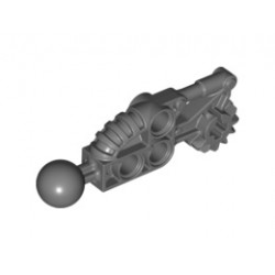 Bionicle Toa Hordika Arm Lower Section with Ball Joint: {тъмно каменно сив}