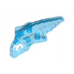Bionicle Head, Barraki Takadox with Marbled Blue Pattern : {фосфористиращо бял}