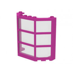 Window Bay 3 x 8 x 6 with Trans-Clear Glass: {ярко пурпурен}