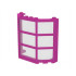 Window Bay 3 x 8 x 6 with Trans-Clear Glass: {ярко пурпурен}