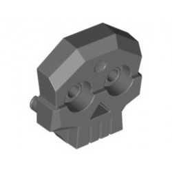 Череп 1X3 1/2 X 3 с щракалка: {тъмно каменно сив}