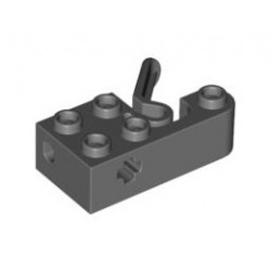 Projectile Launcher, 2 x 4 with 5 Studs, Axle Hole and Pin Launching Lever: {тъмно каменно сив}