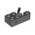 Projectile Launcher, 2 x 4 with 5 Studs, Axle Hole and Pin Launching Lever: {тъмно каменно сив}