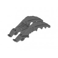 Bionicle Foot Mistika Clawed with Axle with Marbled Lime Talons: {черен}
