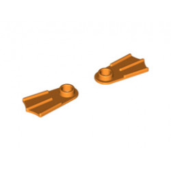 Minifigure, Footgear Flippers, 2 on Sprue : {ярко оранжев}