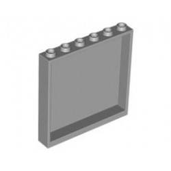 Стенен елемент 1x6x5 гладък: {умерено каменно сив}
