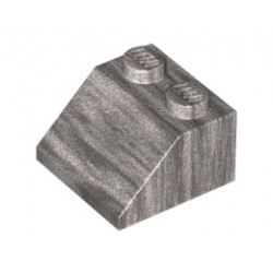 Покривна плочка 2X2/45°: {металическо сребрист}