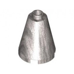 Cone 2 x 2 x 2 - Open Stud: {металическо сребрист}
