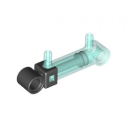 Pneumatic Cylinder with 2 Inlets Small (32mm): {прозрачно светло син}