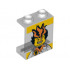 Panel 1 x 2 x 2 - Hollow Studs with Agents Dr. Inferno Pattern: {прозрачен}