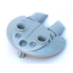 Bionicle Weapon 5 x 5 Shield with Dual Round Prongs : {сребрист}