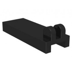 Hinge Tile 1 x 2 1/2 with 2 Fingers on Top: {черен}
