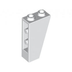 Покривна плочка 1X2x3/74° инверсна : {бял}