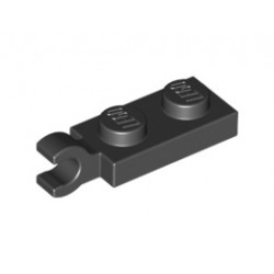 Плочка 1х2 с вертикален държач : {черен}