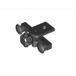 Train Buffer Beam with Sealed Magnets - Type 1: {черен}