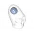 Minifigure, Head Modified Skull Crystal with Dark Blue Brain Pattern : {прозрачен}