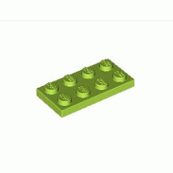 Плочка 2X4 : {ярко жълто-зелен}