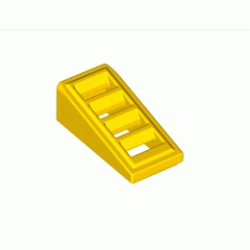 Покривна плочка с решетка 1X2x2/3 : {ярко жълт}