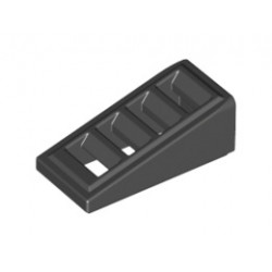 Покривна плочка с решетка 1X2x2/3: {черен}