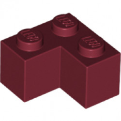 Тухличка ъгъл 1X2x2 : {нов тъмно червен}