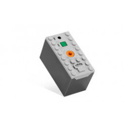 Electric 9V Battery Box Power Functions (Rechargeable) with Dark Bluish Gray Bottom: {умерено каменно сив}