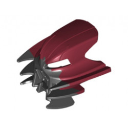 Bionicle Mask Jutlin with Black Top (Shapeshifted) : {нов тъмно червен}