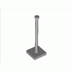 Стълб с основа 2X2x5: {умерено каменно сив}