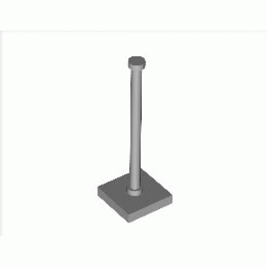 Стълб с основа 2X2x5: {умерено каменно сив}