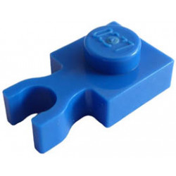 Plate, Modified 1 x 1 with U Clip Thin (Vertical Grip): {ярко син}