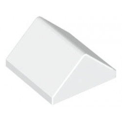 Плочка ръб на покрив 2X2/45° : {бял}