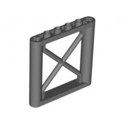 Решетъчна стена 1X6X5: {тъмно каменно сив}