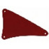 Cloth Sail Triangular 15 x 22 with 3 Holes: {нов тъмно червен}