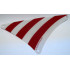 Cloth Sail Triangular 17 x 20 with Red Stripes Pattern: {светло каменно сив}