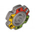 Technic Tread Sprocket Wheel Small with Glatorian Game Pattern: {сребрист}