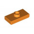 Плочка 1X2 с 1 пъпка , (b) с долен жлеб (джъмпер): {ярко оранжев}