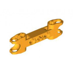 Technic, Axle and Pin Connector 2 x 7 with Two Ball Joint Sockets, Squared Ends and Axle Hole in Center: {огнено жълто-оранжев}