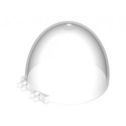 Windscreen 8 x 8 x 5 Dome with Dual 2 Fingers: {прозрачен}