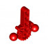Bionicle Hips / Lower Torso with 2 Ball Joints and 7 Tooth Half Gear : {ярко червен}