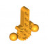 Bionicle Hips / Lower Torso with 2 Ball Joints and 7 Tooth Half Gear : {огнено жълто-оранжев}