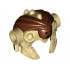 Minifigure, Headgear Headdress Mola Ram Pattern: {тухлено жълт}