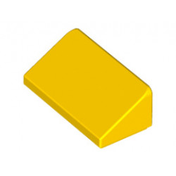 Покривна плочка 1X2x2/3: {ярко жълт}