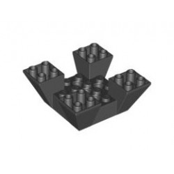 Ъглеста тухличка с щракалка 6X6X2: {черен}