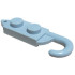 Hook Plate, Modified 1 x 2 with Crane Hook Left: {умерено каменно сив}