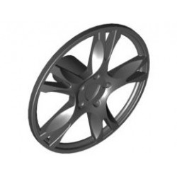 Wheel Cover 5 Spoke Thick - for Wheel 56145: {черен}