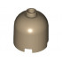 Brick, Round 2 x 2 x 1 2/3 Dome Top - Blocked Open Stud: {пясъчно жълт}