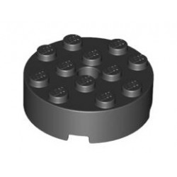 Тухличка 4X4 кръгла Ø4.9 с дупка: {черен}